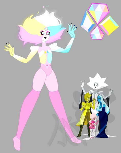 Paragon Diamond Steven Universe, Paragon Diamond, Steven Universe Diamonds, Steven Universe Fan Fusions, Gem Fusions, Steven Universe Fusion, Amethyst Steven Universe, Cristal Gems, Steven Universe Pictures