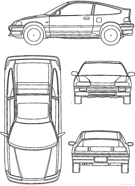 Racing Car Coloring Pages, Race Car Coloring Pages, Car Coloring Pages, Car Papercraft, Civic Ef, Name Coloring Pages, Skull Coloring Pages, Honda Crx, Pinewood Derby