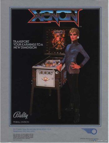 Xenon Pinball Machine (Bally, 1980) | Pinside Game Archive Pinball Wizard, Pinball Machines, Pulp Magazine, Coin Operated, Geek Culture, Science Fiction Fantasy, Pinball Machine, Vintage Ads, Arcade Games