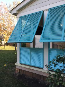 Surfer Shack, Bermuda Shutters, Bahama Shutters, Window Protection, Carport Plans, Specs Frame, Shutter Blinds, Vintage Doors, Cottage Exterior