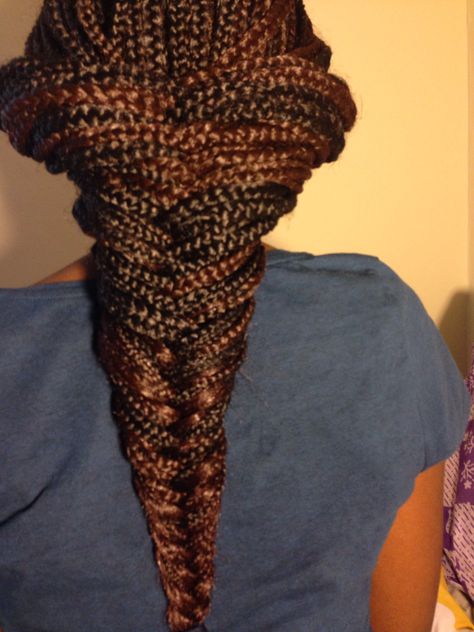 Box braids fish tail Fish Tail, Long Braids, Box Braids, Dreadlocks, Braids, Fish, Texture, Hair Styles, Hair