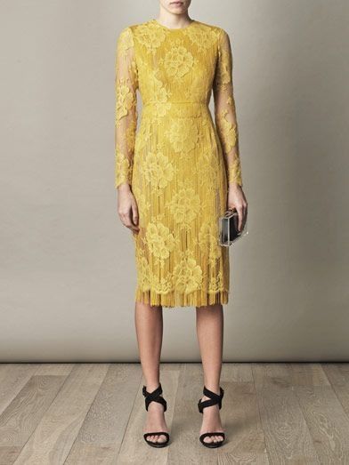 Stella Layering Lace, Look Gatsby, Vintage Frocks, Classy And Fabulous, Mellow Yellow, Modest Outfits, Yellow Dress, Passion For Fashion, Pretty Dresses