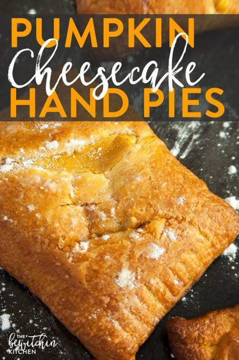 Pumpkin Cheesecake Hand Pies - whether you call them hand pies or turnovers these pumpkin pastry desserts are delicious recipe to make. They're easy and take less than 20 minutes! Cheesecake Hand Pies, Pumpkin Pastry, Will Cook For Smiles, Hand Pie Recipes, Fried Pies, Pie Cheesecake, Hand Pie, Cheese Pumpkin, Pumpkin Cream Cheeses