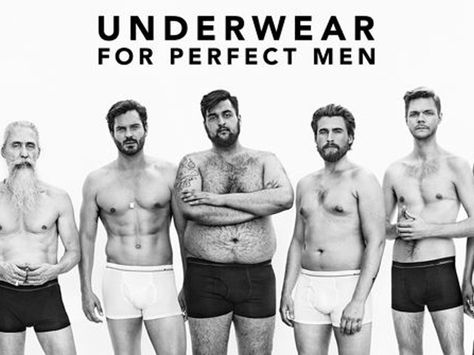 Dressmann's Underwear For Perfect Men Ad Brings Body Positivity To Dudes — VIDEO | Bustle Body Positivity Men, Norwegian Men, Body Positive Photography, Men Standing, The Perfect Man, Body Reference, Body Image, Ad Campaign, Perfect Man