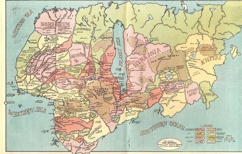 On this map the whole Hyborian continent and the modern world are compared in size and position. Description from conan.ch. I searched for this on bing.com/images Hyborian Age, Fantasy Reference, Rpg World, Robert E Howard, Imaginary Maps, Fantasy World Map, Map Making, Heroic Fantasy, Comic Book Artwork