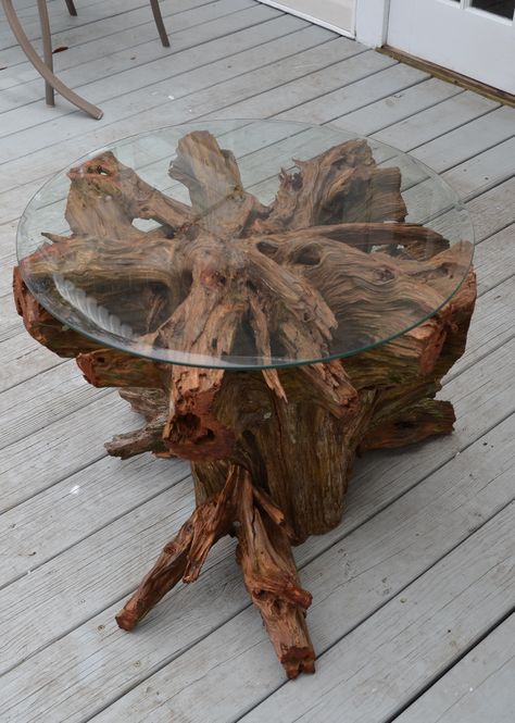 Tree Root Table, Tree Trunk Bedside Table, Wood Tables Rustic Tree, Rustic Tree Trunk Coffee Table, Tree Trunk Side Table, Tree Trunk Table, Trunk Furniture, Trunk Side Table, Wood Table Design