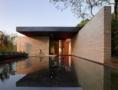 Rammed Earth Homes, International Interior Design, Rammed Earth Wall, Interior Design Awards, Rammed Earth, American Architecture, Earth Homes, Architecture Awards, Architecture Firm