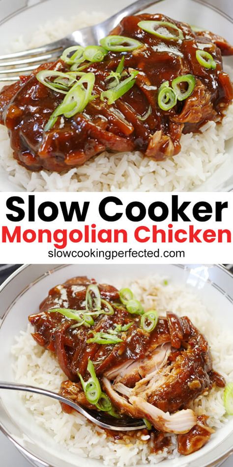 Easter Entrees, Slow Cooker Tikka Masala, Mongolian Chicken, Chicken Breast Slow Cooker, Slow Cooker Chicken Thighs, Slow Cooker Dinner, Crockpot Dishes, Chicken Slow Cooker Recipes, Crock Pot Slow Cooker