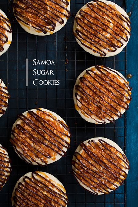 Samoa Sugar Cookies Samoa Cookie, Samoa Cookies, Fall Baking Recipes, Eat Cookies, Cooking Classy, Cookie Exchange, Yummy Sweets, How Sweet Eats, Easy Cookies