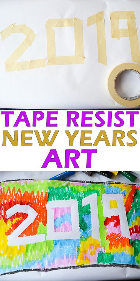 New Years Art, News Years Crafts For Kids, New Year's Eve Crafts, Kids New Years Eve, New Year's Eve Activities, January Crafts, December Crafts, New Year Art, New Years Activities