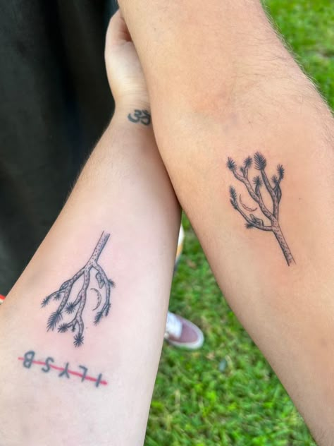 tattoo joshua tree LANY tattoo ilysb ohm symbol om letter omega Desert Tattoos, Joshua Tree Tattoo, Desert Tattoo, Small Words Tattoo, Mini Tats, Matching Tattoo, Tree Tattoo, Little Tattoos, Word Tattoos