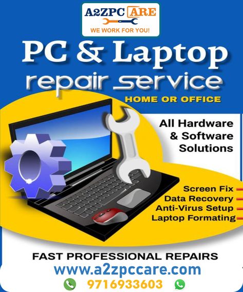 Pc and Laptop Repair Service! All hardware and software solutions. #Pc #laptop #repair #service #hardware #software #solutions https://www.a2zpccare.com/ Laptop Repair Service, Computer Repair Shop, Banner Design Ideas, Laptop Screen Repair, Jesus Background, Electric Guitar Lessons, Laptop Service, It Tech, Book Repair