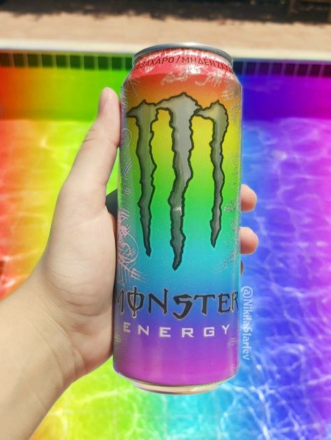 Rainbow Monster, Emo Goth Outfits, Monster Pictures, Monster Crafts, Monster Energy Drink, Energy Drink, Monster Can, Monster Energy, Energy Drink Can