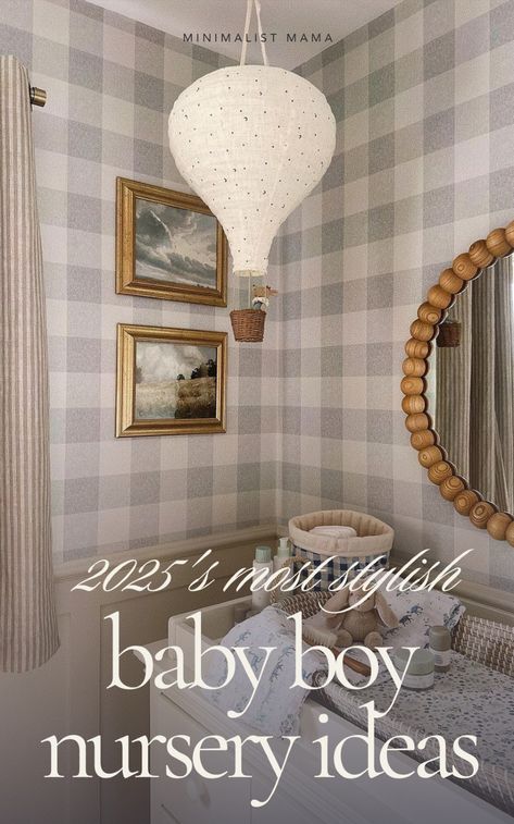 Nursery Bookcase Styling, Nursery Dresser Knobs Baby Boy, Neutral Gingham Nursery, Nursery With Sconces, Rug Placement In Nursery, Basement Nursery Ideas, Old Money Nursery Boy, Noah’s Ark Nursery Boy, Old World Nursery