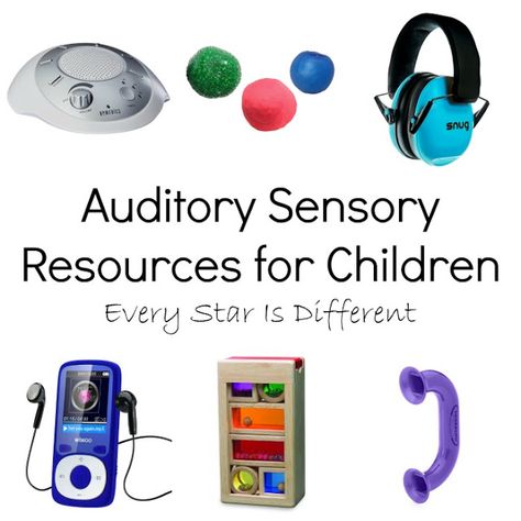 Auditory Sensory Resources for Children Auditory Processing Disorder Activities, Auditory Processing Activities, Sensory Resources, Reactive Attachment Disorder, Auditory Processing Disorder, Health Care Tips, Sensory Therapy, Social Emotional Activities, Auditory Processing