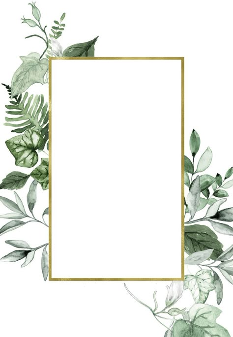 Flower Background Design, Wedding Card Frames, Digital Invitations Wedding, Floral Invitations Template, Greetings Island, Flower Graphic Design, Card Templates Printable, Watercolor Greenery, Invitation Background