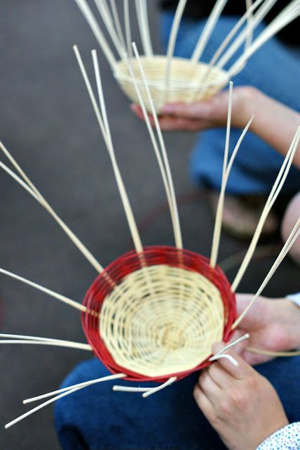 Third Grade Basket Weaving Basket Weaving For Kids, Indigenous Teachings, Dimples And Tangles, Cranberry Tart, Indigenous Education, Weaving For Kids, Basket Weaving Diy, Indian Baskets, Native American Baskets