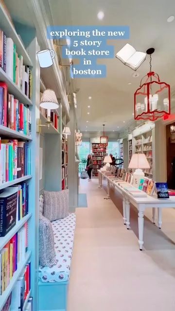 Boston Bucket List on Instagram: "Here’s a look inside the newest 5-story bookstore, café, and wine bar that just opened on Charles Street! 📚☕ Who wants to spend an afternoon at @beaconhillbooksandcafe? 🎥:@bostontourguide #bostonbucketlist #boston" Beacon Hill Bookstore, Book Store Cafe, Boston Bucket List, Manor Garden, Massachusetts Travel, Book Bar, Coastal Grandmother, Beacon Hill, Travel List