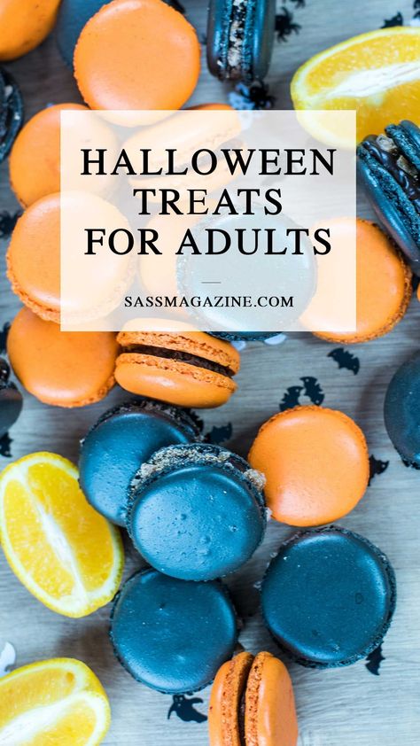 Trick or Treat!? We’ll go treat every time. But, Halloween treats don’t just have to be for the kiddos. Skip the store-bought candy and try one of these delicious Halloween treats for adults! Makes for great Halloween party recipes! Halloween Treat Bag Ideas For Adults, Adult Halloween Treats To Hand Out, Adult Halloween Treats Alcohol, Halloween Goodies For Adults, Diy Halloween Favors For Adults, Trick Or Treat For Adults, Halloween Treats For Neighbors, Halloween Treat For Coworkers, Trick Or Treat Treats