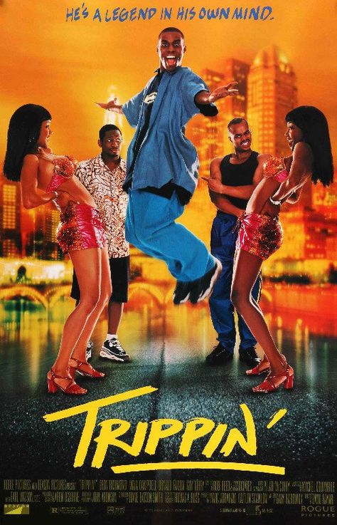 Trippin' (1999) Original One Sheet Movie Poster Movies Romance, Black Movies, Anthony Anderson, Film School, Black Families, Film Art, Trailer Park, Tv Episodes, Tango