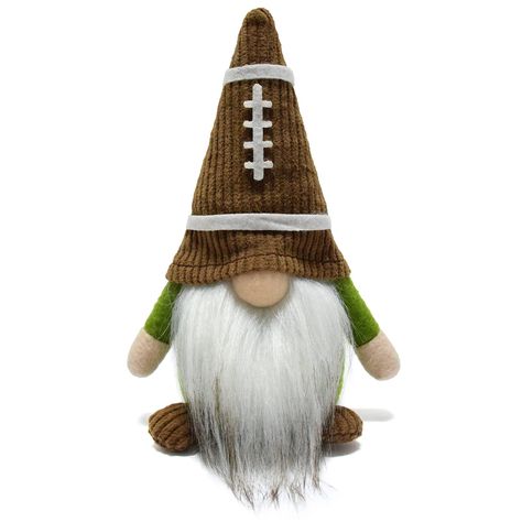 PRICES MAY VARY. Below it will help us get to know better about this handmade football Gnome!! Brand: Vytina Features: 100% Handmade Packing: 1 PCS Product LxWxH: 3.75x2.75x6.70 inches Usage: Holiday oranment, friend gifts, home decorations, birthday presents Style: New novelty gnomes, very cute sweet, bring more good luck and happiness in life Football Gnome, Plush Ornaments, Hoop Crafts, Crochet Gnomes, Gnome Crafts, Winter Gnomes, Elf Gnome, Gnome Doll, Swedish Tomte