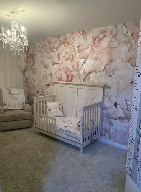 A wallpaper mural is just like a wallpaper but the elements in the print have a big scale. Murals do not have a steady repeat as wallpapers for that reason we make them based on your measurements.  Your wallpaper mural will be divided in panels to facilitate installation. Blush Floral Nursery, Watercolor Mural, Pink Floral Wallpaper, Watercolor Peony, Peony Wallpaper, Peony Bouquet, Garden Wallpaper, Watercolor Peonies