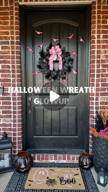 Felicia Pettit | CREATING PARTIES & GIFTS on Instagram: "👻🎀Ready for a Halloween glow-up? 

This spooky DIY wreath with a ghost ribbon bow 🎀 adds extra charm to my porch theme of pink, black, and a sprinkle of orange! 

Follow along with this easy bow tutorial, and don’t worry if you’re not a bow-making pro—it’s all about practice! Adding a cute 👻 ghost and pink bats 🦇 took this wreath to the next level. 

Whether you’re decorating your home or creating the perfect gift, this wreath will make any space pop. 🎃👻 

✨comment WREATH for links 

Make Everyday a Celebration 🎉 

#diy #diycrafts #diyideas #halloween #wreathmaking #wreath #halloweenwreath #halloweenwreaths #bow #bowmaking #diybows #amazon #affiliate #giftideas #gift #spookyseason #halloweenporch" Easy Bow Tutorial, Spooky Diy, Easy Bow, Bow Diy, Diy Bows, Bow Tutorial, Halloween Porch, Bow Making, A Ghost