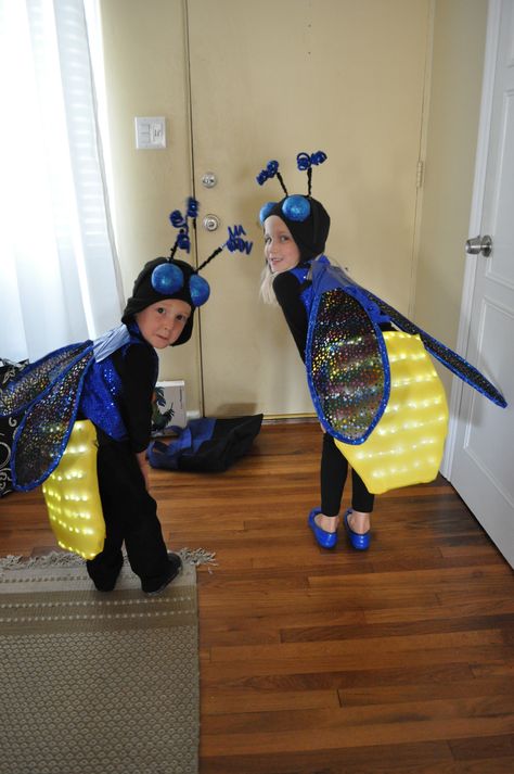 Lightening Bug Costume, Firefly Costume Diy, Fire Fly Costume, Bugs Halloween Costume, Bugs Life Costume, Lightning Bug Costume, Diy Bug Costume, Bug Halloween Costume, Bug Costumes