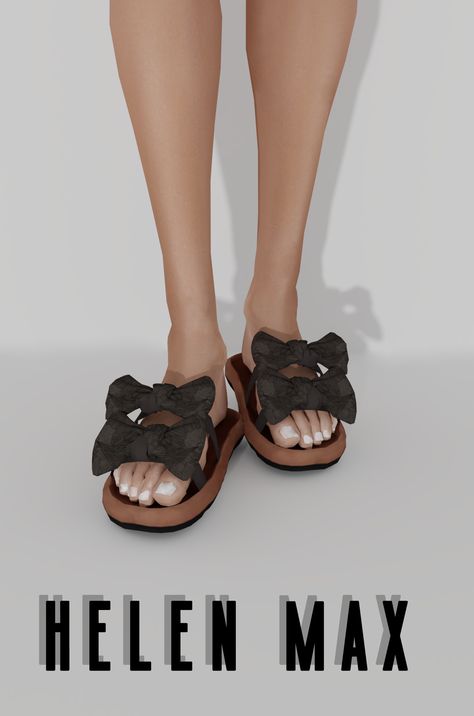 Sims4 Sandals, Sims 4 Slides, Sims 4 Slippers, Sims 4 Sandals, Alpha Sims, Sims 4 Black Hair, Sims 4 Family, Ugg Slides, Cc Shoes