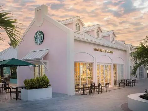 Grand Turk, Turks & Caicos Starbucks Design, Starbucks Locations, Starbucks Store, Grand Turk, Pink Starbucks, Pink Cotton Candy, Negroni, Covent Garden, Media Strategy