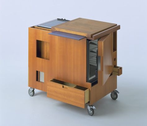 Hidden Bathroom, Portable Furniture, Module Design, Joe Colombo, Industrial Chair, Interactive Installation, Simple Furniture, Folding Furniture, Moving And Storage