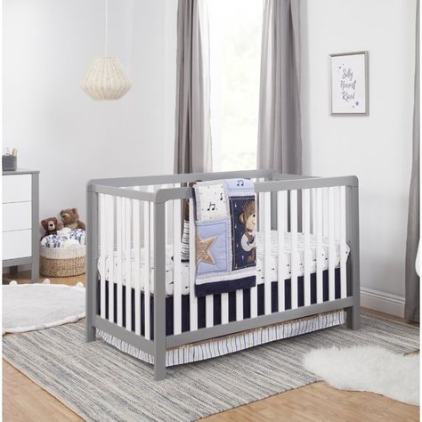 The Carter's by DaVinci Colby 4-in-1 Convertible Crib combines clean lines, outstanding quality and multi-functional design. Converts to a toddler bed, day bed, and full-size bed for use long past the nursery years. Converts from a crib to a toddler bed, to a daybed and to a full-size bed with headboard and footboard White Baby Cribs, Metal Crib, Crib Design, Nursery Furniture Collections, Modern Crib, White Crib, Best Crib, Nursery Modern, Adjustable Mattress