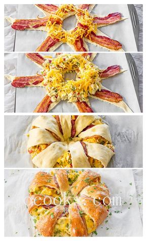 Breakfast Roll, Breakfast Ring, Jo Cooks, Breakfast And Brunch, Bacon Breakfast, Weekend Breakfast, Think Food, Brunch Ideas, Breakfast Brunch Recipes