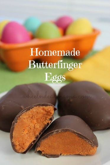 Diy Easter Candy, Easter Candy Recipes, Homemade Butterfingers, Easter Sweets, Easter Bunny Cake, Candy Recipes Homemade, Easter Baking, Easter Eggs Chocolate, Homemade Candies