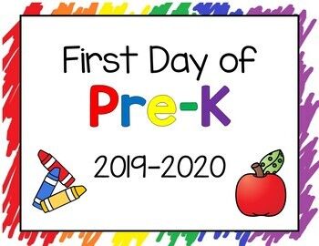 Back to School: First Day Signs 2019-2020 by Jenny-Lynn Creations | Teachers Pay Teachers First Day At Preschool, 1st Day Of Preschool, First Day Of School Signs, Preschool First Day, First Day Of Preschool, Kindergarten First Day, Eighth Grade, Preschool Curriculum, Journal Writing Prompts