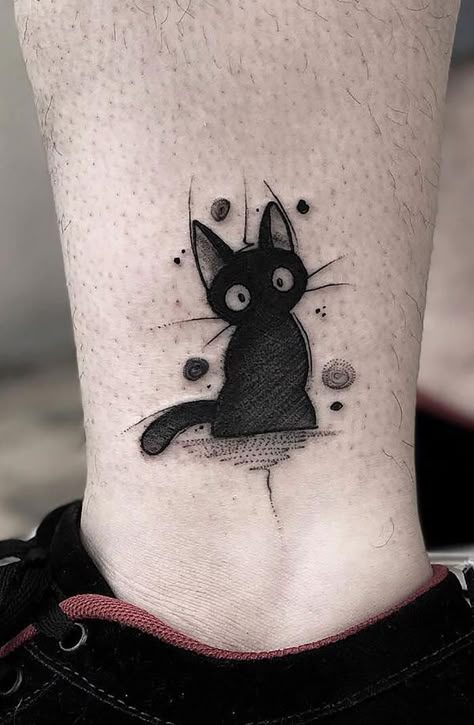 Mulan Tattoo, Black Cat Tattoo, Kitty Tattoos, Cute Cat Tattoo, Black Cat Tattoos, Maori Tattoos, Cat Tattoo Designs, Artist Tattoo, Inspiration Tattoos