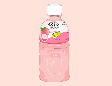 Kawaii Bottle Drawing, Japanese School Supplies, Mogu Mogu, Bottle Drawing, Pro Art, Color Drawing Art, Kawaii Illustration, Cute Food Drawings, Hello Kitty Drawing