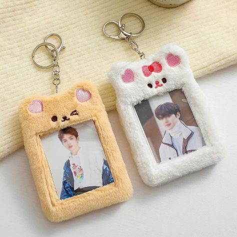 Photo Card Holder, Photocard Holder, Photo Sleeve, Bus Card, Bottle Jewelry, Kawaii Plush, Card Sleeves, Small Cards, Bear Cartoon