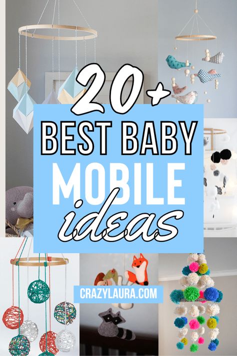 Homemade Baby Mobiles, Baby Mobile Ideas, Diy Baby Mobile Tutorial, Homemade Mobile, Paper Crane Mobile, Baby Knitting Patterns Free Newborn, Geometric Mobile, Diy Nursery Mobile, Mobile Ideas