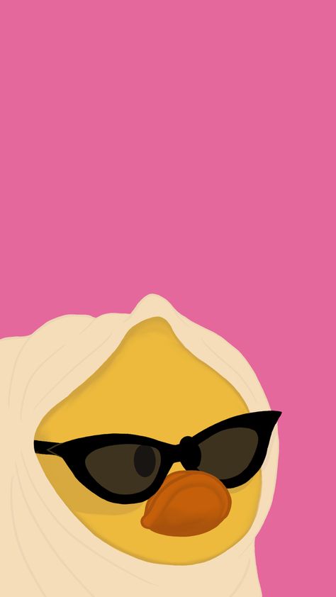 Ducks With Sunglasses, Duck With Glasses, Duck With Sunglasses, Duck Cute, Duck Wallpaper, Duck Cartoon, Food Plan, Duck Face, Retro Typography