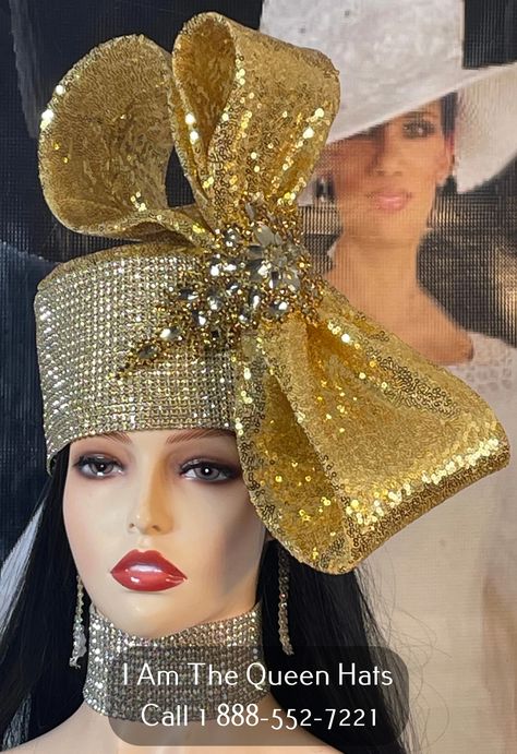 13347 I am the queen I Am The Queen, Special Occasion Hats, Church Lady Hats, Ladies Dress Hats, Queen Hat, Classy Hats, Dressy Hats, Women Church Suits, Occasion Hats