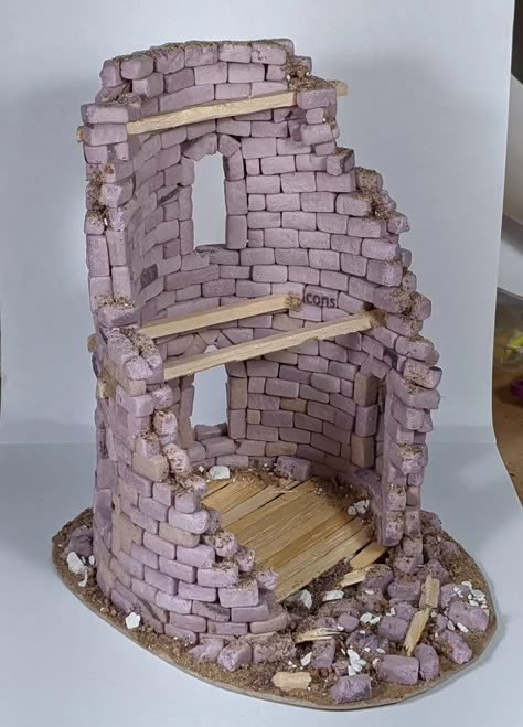 Your place to share Wargaming Terrain! Ruined Tower, Dnd Diy, Dnd Crafts, Wargaming Table, Dungeon Tiles, Warhammer Terrain, Dungeon Master's Guide, Miniature Gaming, Game Terrain