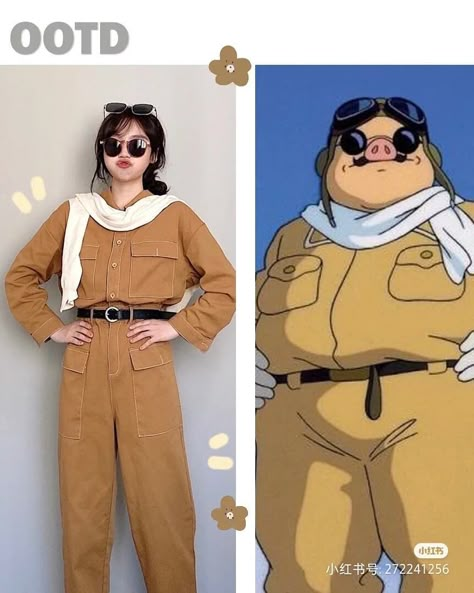 Subtle Costumes, Ghibli Photoshoot, Studio Ghibli Inspired Outfits, Ghibli Costume, Ghibli Inspired Outfits, Studio Ghibli Outfits, Ghibli Halloween, Ghibli Outfits, Studio Ghibli Cosplay