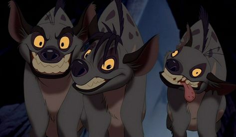 Hyenas - 3 originals. We have 5 hyena faces to create. Hyena Lion King, Lion King Tattoo, King Picture, Disney Sleeve, Lion King Movie, Jean Reno, Il Re Leone, Sherlock Fandom, Family Of Three