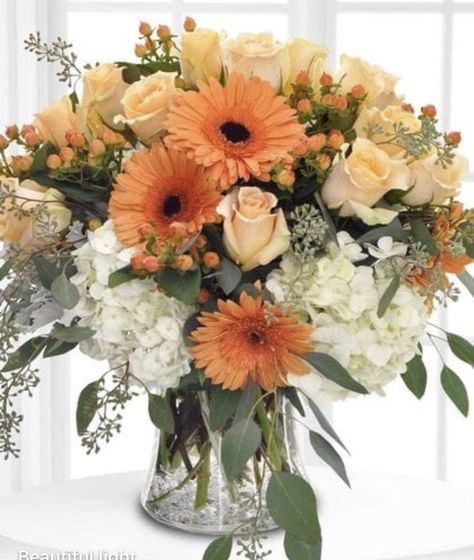 Flower Fall, Thanksgiving Flowers, Fall Flower Arrangements, Holiday Arrangement, Peach Rose, Fall Flower, Fall Arrangements, Flower Arrangements Simple, Flower Arrangements Diy