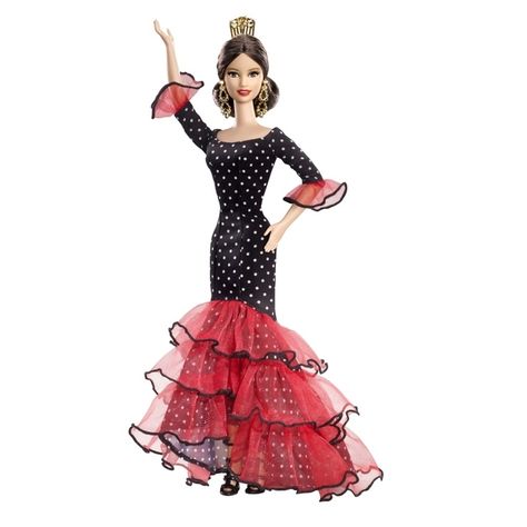 Spain - The Flamenco dancer | Community Post: 30 Barbies From Around The World Spanish Barbie, Barbie Dolls Of The World, Barbie Gifts, Ooak Barbie, Barbie Collector Dolls, Dolls Of The World, I'm A Barbie Girl, Im A Barbie Girl, Barbie Style