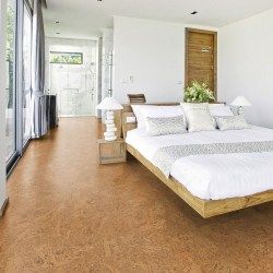 Flooring Bedroom, Natural Cork Flooring, Cork Floor, White Beadboard, Cork Tiles, Glass Extension, Basement Renovation, Floor Bedroom, Bedroom Redo