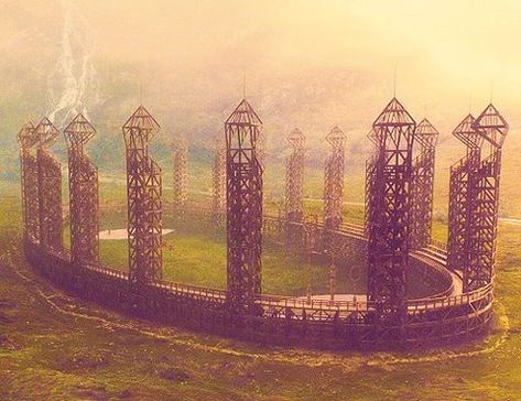 the Quidditch pitch at Hogwarts Niels Schneider, Quidditch Pitch, Harry Potter Next Generation, Harry Potter Quidditch, Foto Top, Yer A Wizard Harry, Hogwarts Aesthetic, Hogwarts Express, Albus Dumbledore