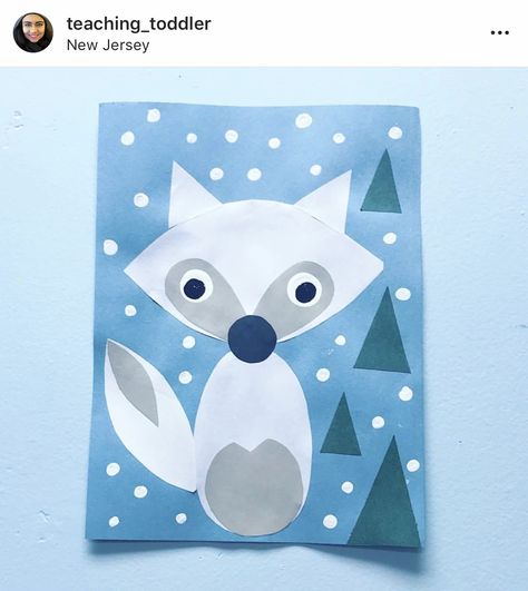 Fox Craft Preschool, Winter Animals Preschool, Volpe Artica, Arctic Animals Preschool, Toddlers Crafts, Arctic Animals Crafts, Winter Animal Crafts, Winter Crafts For Toddlers, Animal Crafts Preschool