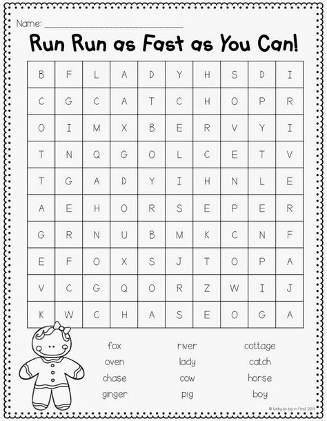 Gingerbread Boy Word Search {FREEBIE!}                                                                                                                                                                                 More Gingerbreadman Ideas, Gingerbread Worksheets, Gingerbread Story, Gingerbread Man Unit, Gingerbread Math, Gingerbread Man Story, Gingerbread Unit, December Kindergarten, Gingerbread Man Activities